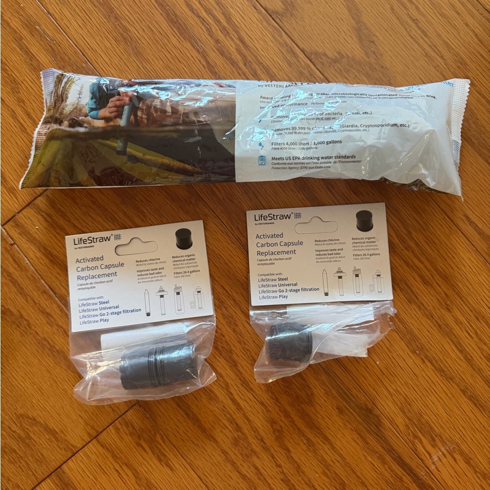 LifeStraw Activated Carbon Capsule Replacement Set Personal Water Filter